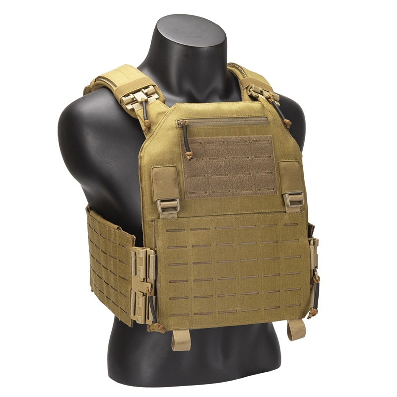 Outdoor Airsoft Tactical Vest Training Body Armor Adjustable Combat Vest Molle Plate Carrierr Vest CS Vest