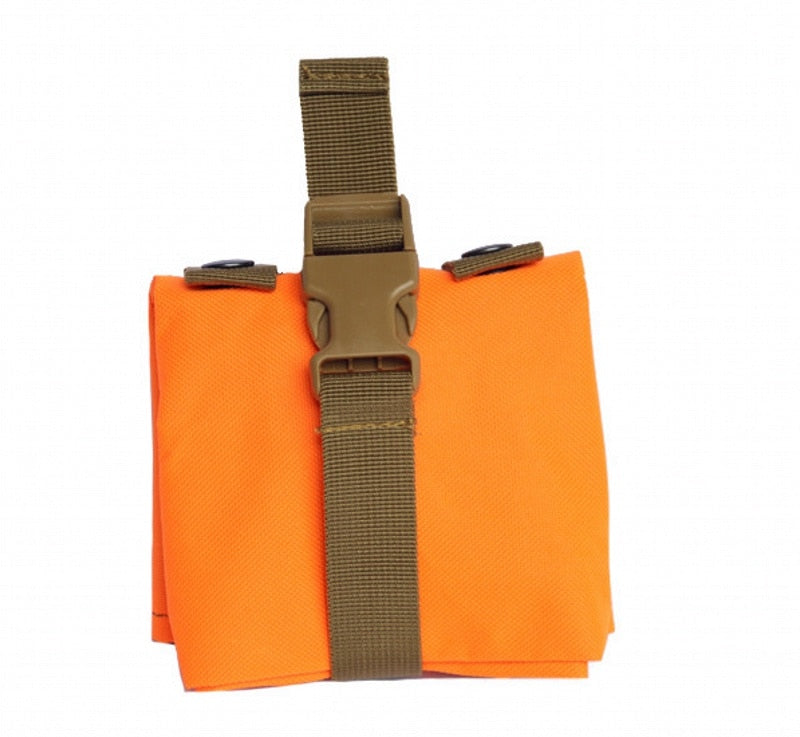 Folding Tactical Molle Magazine Dump Drop Pouch Hunting Military Airsoft Gun Ammo EDC Bag Foldable Utility Recovery Mag Holster