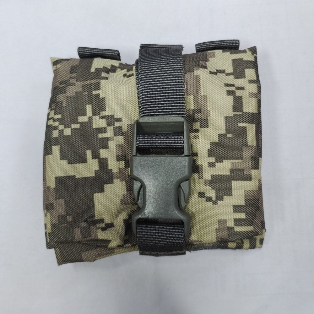 Folding Tactical Molle Magazine Dump Drop Pouch Hunting Military Airsoft Gun Ammo EDC Bag Foldable Utility Recovery Mag Holster
