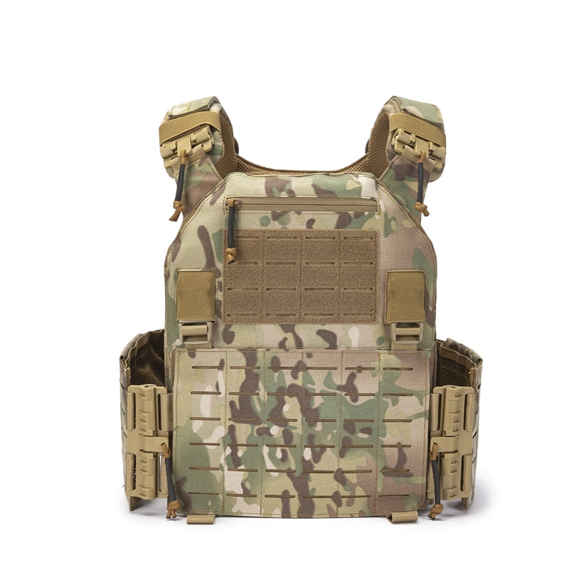 Outdoor Airsoft Tactical Vest Training Body Armor Adjustable Combat Vest Molle Plate Carrierr Vest CS Vest