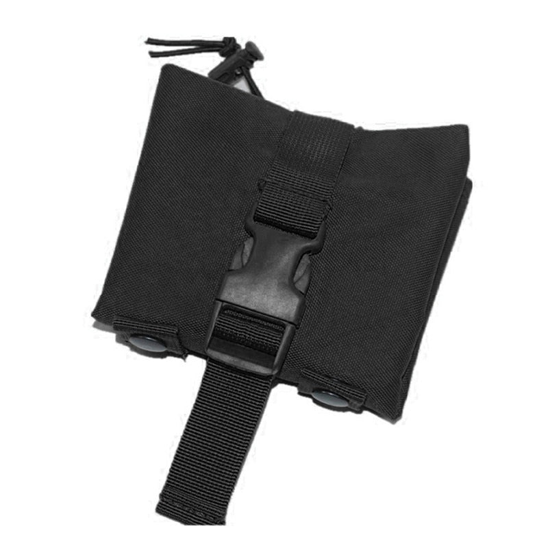 Folding Tactical Molle Magazine Dump Drop Pouch Hunting Military Airsoft Gun Ammo EDC Bag Foldable Utility Recovery Mag Holster