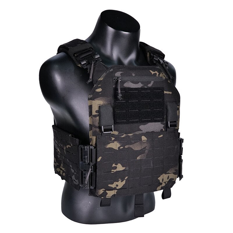 Outdoor Airsoft Tactical Vest Training Body Armor Adjustable Combat Vest Molle Plate Carrierr Vest  CS Vest